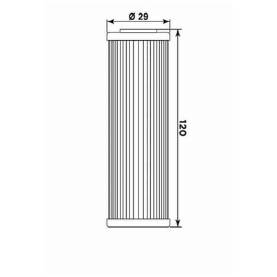 Miw Oil Filter Bt13001 - Hf631 - Beta