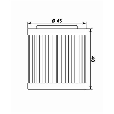 Miw Oil Filter Hu18001 - Hf154 - Husqvarna