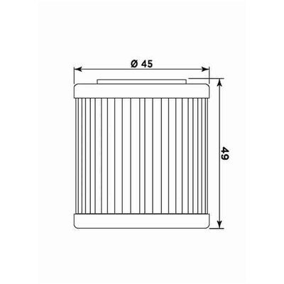 Miw Oil Filter Hu18002 - Hf563 - Aprilia/Husqvarna