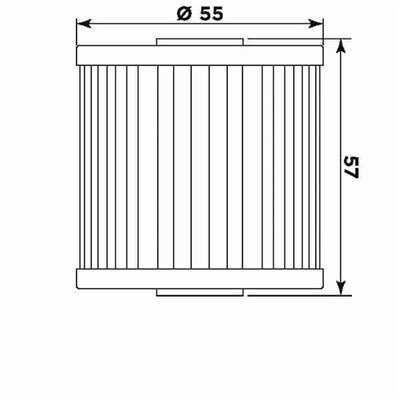 Miw Oil Filter K2002 - Hf123 - Kawasaki