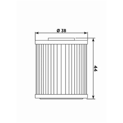 Miw Oil Filter K2015 - Hf207 - Beta/Kawa/Suzuki