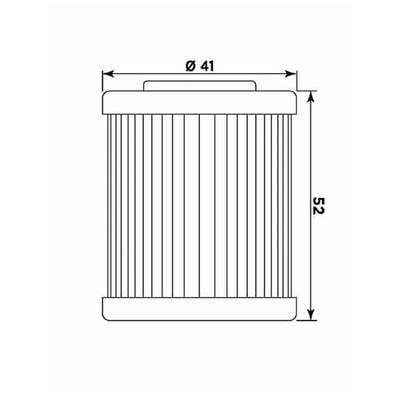 Miw Oil Filter Kt8002 - Hf157 - Beta/KTM/Polaris