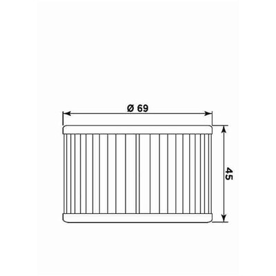 Miw Oil Filter Ky7004 - Hf561 - Kymco