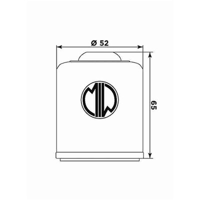 Miw Oil Filter P5001 - Hf183 - Aprilia/Piaggio/Vespa