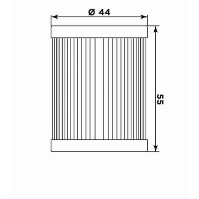 Miw Oil Filter S3008 - Hf132 - Beta/Suzuki/Yamaha