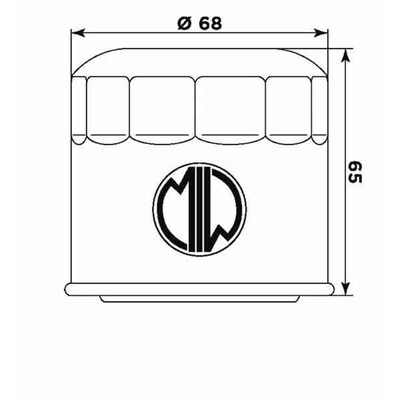 Miw Oil Filter S3011 - Hf138 - Aprilia/Suzuki