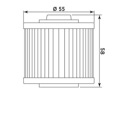 Miw Oil Filter Y4001 - Hf145 - Aprilia/Yamaha