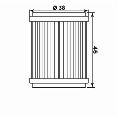 Miw Oil Filter Y4013 - Hf140 - Gas/Husq/Yamaha