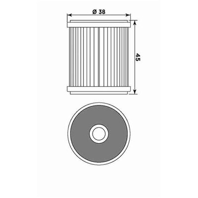 Miw Oil Filter Y4015 - Hf142 - Tm/Yamaha