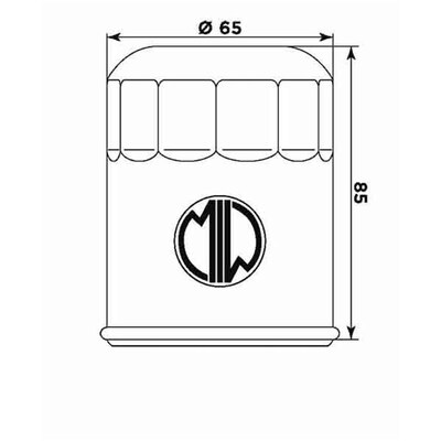 Miw Oil Filter Y4019 - Hf148 - Tgb/Yamaha