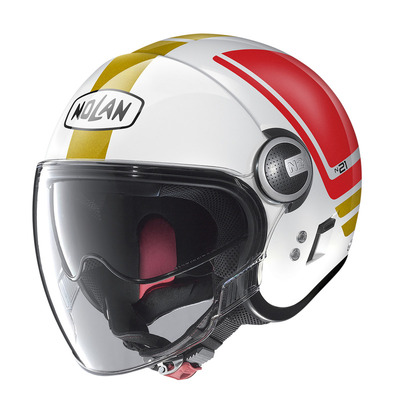 Nolan N21 Flybridge Helmet - White/Red/Green/Gold