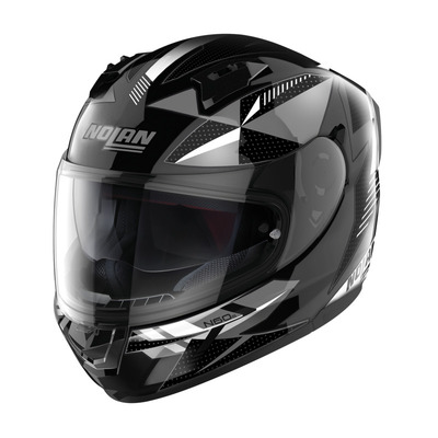 Nolan N60-6 Wiring Helmet - Black/Silver/White