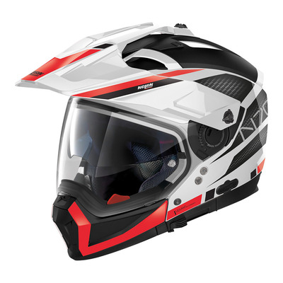 Nolan N70-2 X Adventure Earthquake Helmet - White/Red/Black