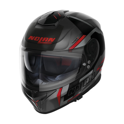 Nolan N80-8 Wanted Helmet - Flat Grey/Black/Red