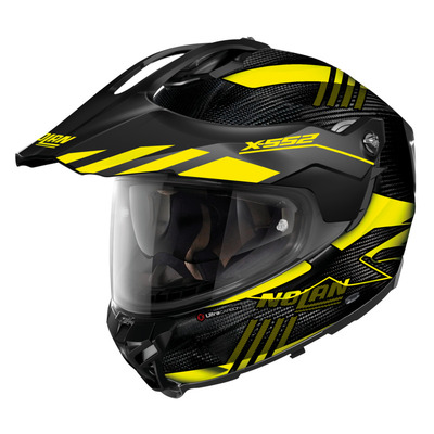 X-Lite X-552 UC Adventure Wingsuit Flat Helmet - Carbon/Yellow/Black