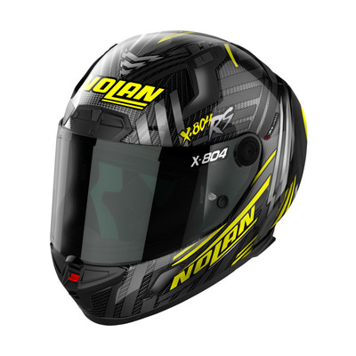 X-Lite X-804 RS Spectre Helmet - Carbon/Yellow/Chrome