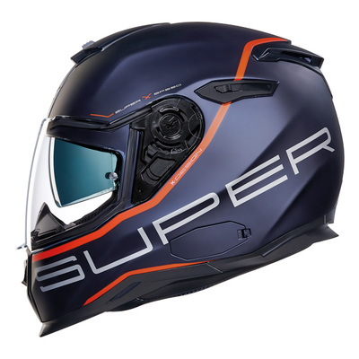 X-Helmets SX100 Superspeed Helmet - Navy/Red