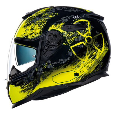 X-Helmets SX100 Toxic Helmet - Black/Neon Yellow