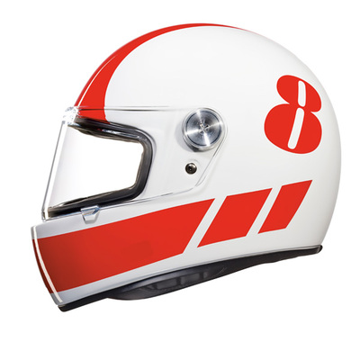 X-Helmets XG100R Billy B Helmet - Black/White