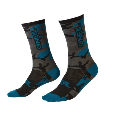 Oneal MTB Perfomance Camo Socks - Grey/Blue/Black - 39/42