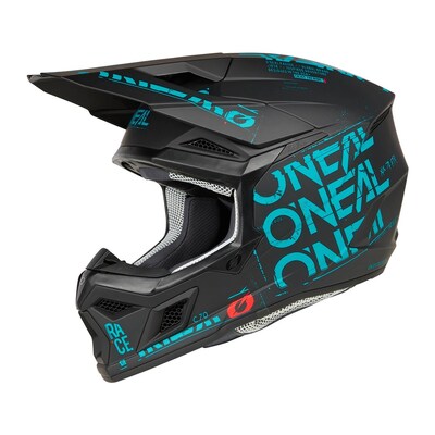 Oneal 2025 3 SRS Static Helmet - Black/Teal