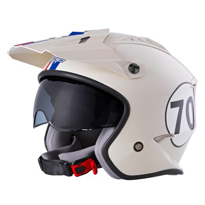 Oneal 2025 Volt Herbie Helmet - White/Red/Blue