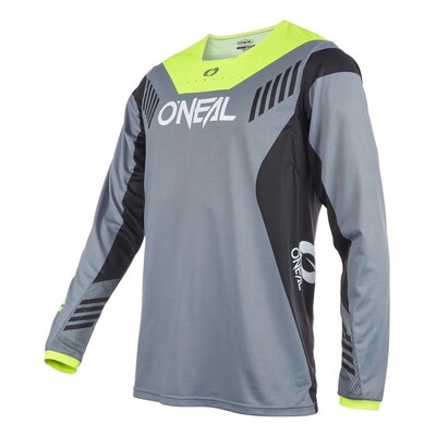 Oneal Element FR Hybrid Jersey - Grey/Neon Yellow