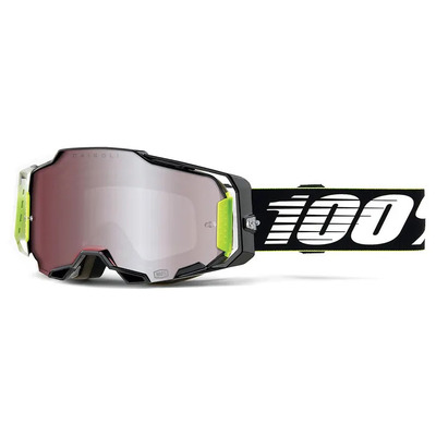 100% Armega Racr Hiper Goggle - Silver Mirror Lens