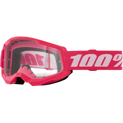 100% Strata2 Youth Goggle - Pink - Clear Lens