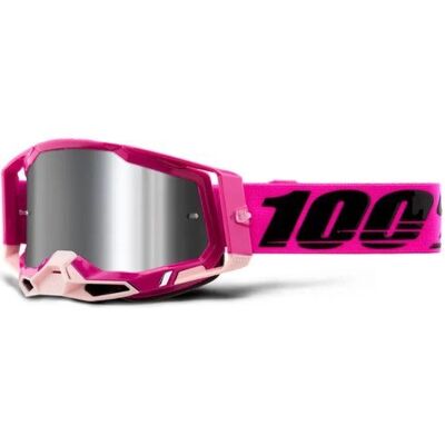 100% Racecraft 2  Maho Mirror Silver Goggles