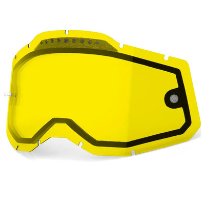 100% Racecraft2, Accuri2 & Strata2 Vented Dual Yellow Lens