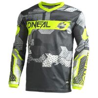 Oneal Element Camo Jersey - Grey/Yellow