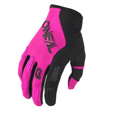 Oneal 2025 Youth Girls Element Racewear Gloves - Black/Pink