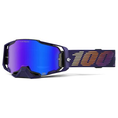 100% Armega Hiper Goggle Agenda Mirror Blue