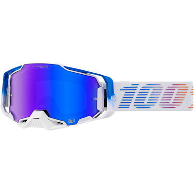 100% Armega HIPER Goggle - Neo - Mirror Blue Lens