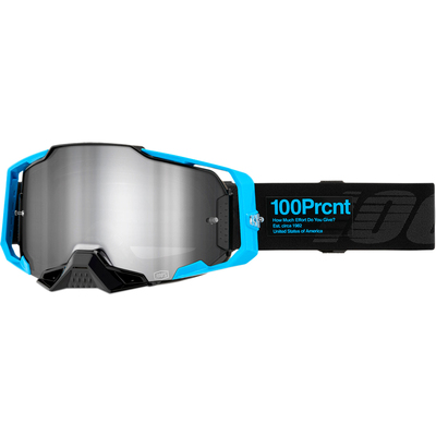 100% Armega Goggle - Barely 2 - Mirror Silver Lens