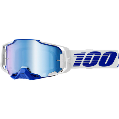 100% Armega Goggle - Blue - Mirror Blue Lens