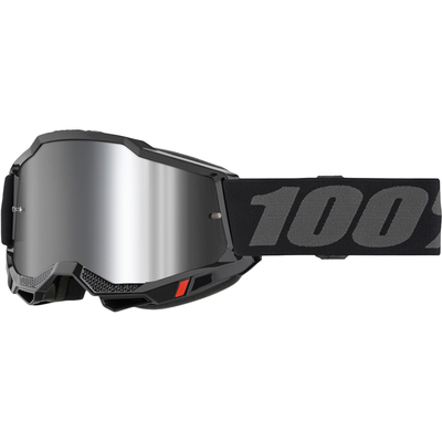 100% Accuri 2 Goggles - Black - Mirror Silver Lens