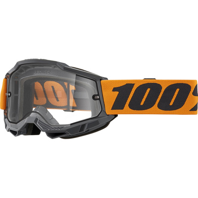 100% Accuri 2 Enduro Moto Goggle - Orange - Clear Lens