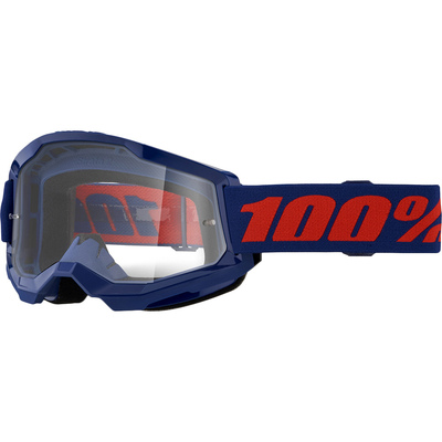 100% Strata2 Goggle - Navy - Clear Lens