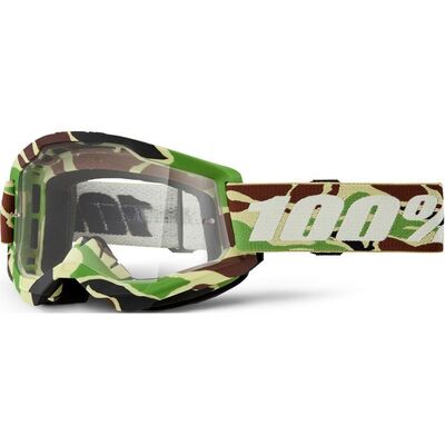 100% Strata2 Goggle - War Camo - Clear Lens