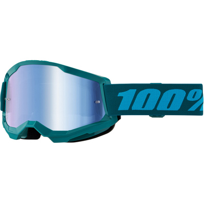 100% Strata2 Goggle - Stone - Mirror Blue Lens