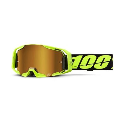 100% ARMATIC Goggle Neon yellow - Mirror True Lens