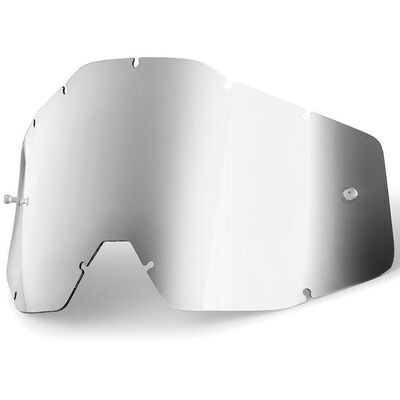 100% Lenses for Racecraft & Accuri Goggles - Unisex - One Size - Mirror Silver