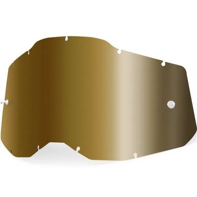 100% Mirror Lenses for Racecraft2, Accuri2 & Strata2 Goggles - Mirror Gold - OS