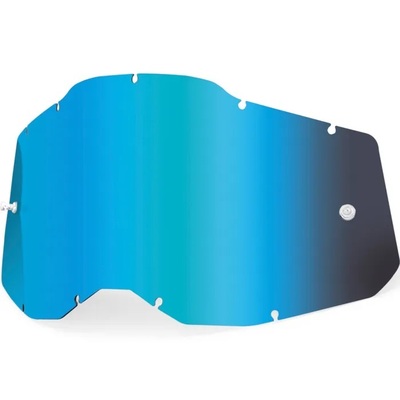 100% Mirror Lenses for Racecraft2, Accuri2 & Strata2 Goggles - Mirror Blue - OS