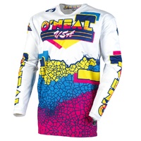 Oneal Mayhem Crackle Jersey - Yellow/White/Blue