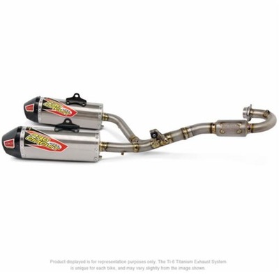 Pro Circuit Crf450 15-16 T6 Dual Pro Syst - Carbon End Cap, S/Less System Ti Silencer, Fim/Ma Legal