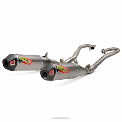 Pro Circuit Crf250R 20-21 T6 Dual Pro System - Carbon End Cap, S/Less Hdr, Ti Silencer, Ma Legal