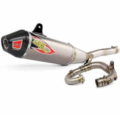 Pro Circuit Yz450F 18-19 Wr450F 19-20 T6 Pro System, Carbon End Cap, S/L Tubing, Ti Silencer, Ma Legal